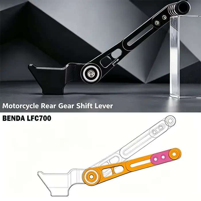Repose-pieds avant antidérapant pour moto Benda LFC700 LFC 700 Lfc700, drapeau foncé 500, accessoire