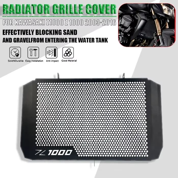 Couvercle de protection de calandre de moto, bouclier de protection, Kawasaki Z1000 Z 1000 2003-2016