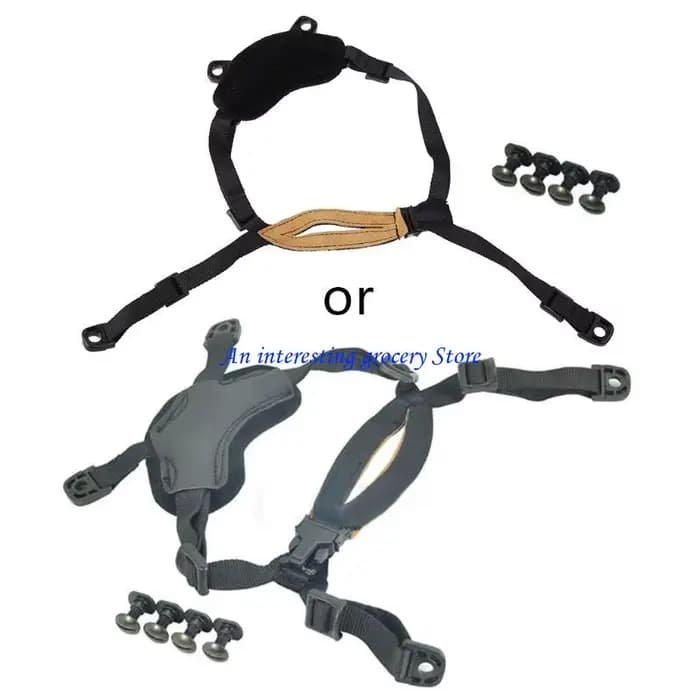 Système Suspension rétention casque Sport 652D à 4 Points, sangle menton h-nape Stable sous les Forc