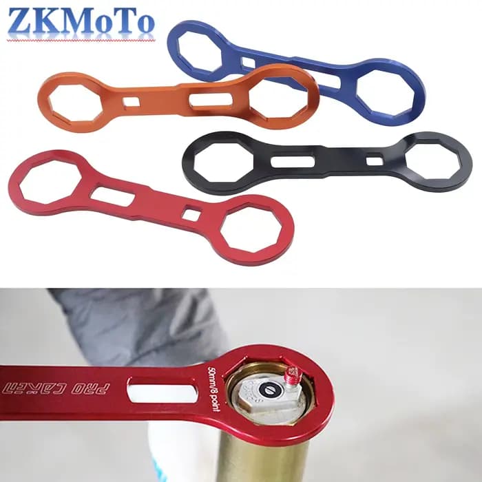 Clé à capuchon de fourche de moto 46-50mm, outil pour KTM HUSQVARNA KAWASAKI SUZUKI YAMAHA Honda CRF