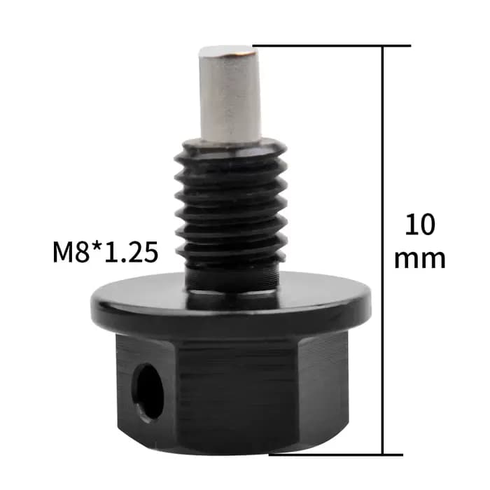 Boulon de vidange d'huile magnétique en aluminium, écrou de vidange de puisard, M8, M10, M12, M14, M