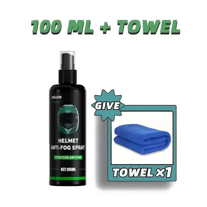 Spray Anti-buée 100ml-visière de casque de moto, pare-brise de voiture, lunettes, miroir de salle de