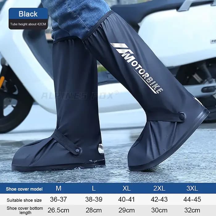 Bottes de pluie à Tube haut pour moto, imperméables, réfléchissantes, antidérapantes, accessoires de