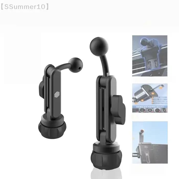 【SSummer10】Alliage d'aluminium 360 ° Support de téléphone rotatif - Tige d'extension à tête sphéri