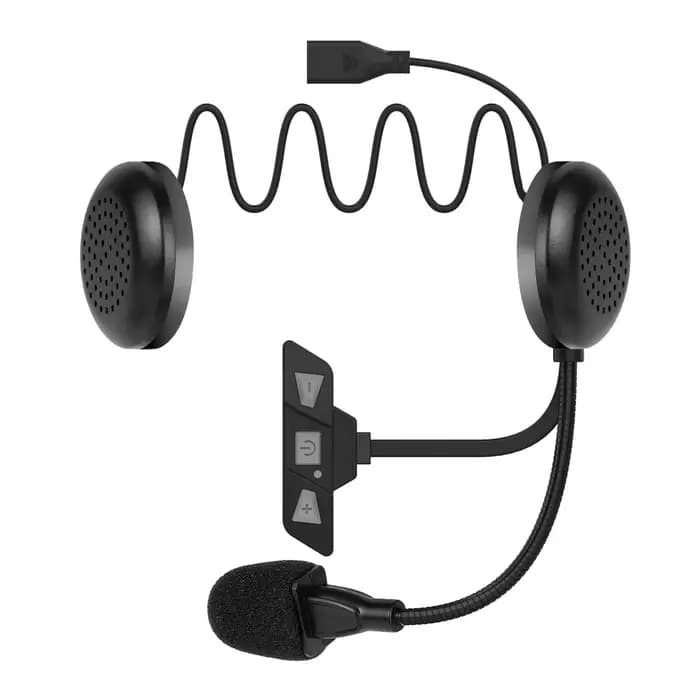 Casque de moto sans fil Bluetooth 5.2, casque mains libres, lecteur de musique stéréo avec micro, ca