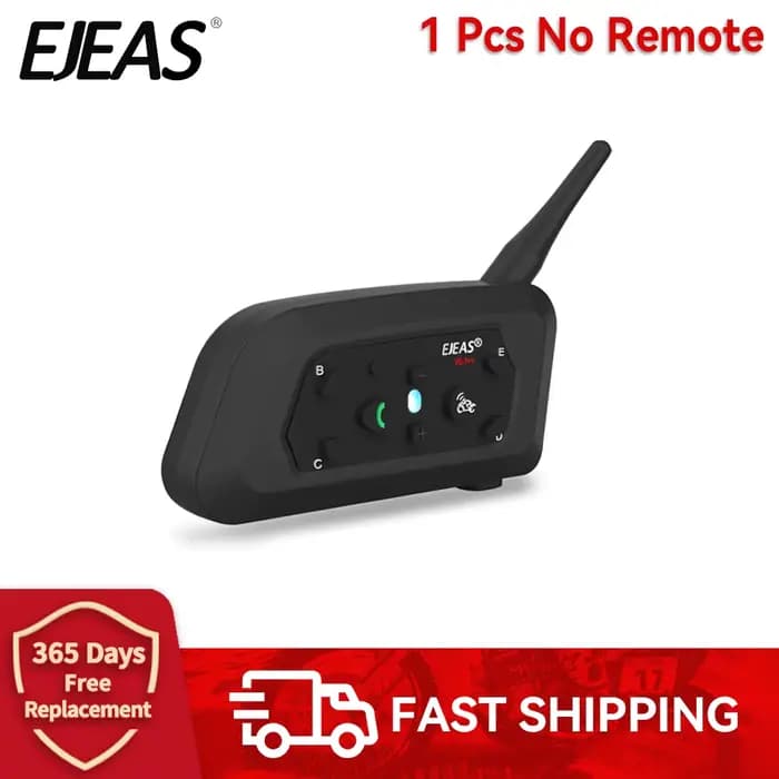 EJEAS V6 PRO + 6 motocycliste casque de moto Interphone Bluetooth casque 800M Interphone communicate