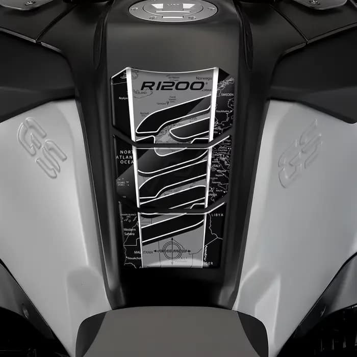 Autocollant de protection de tampon de réservoir de moto, autocollant en os de poisson pour BMW R 12