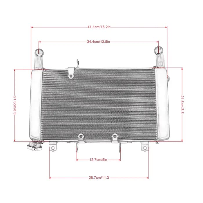 Radiateur de moteur CNC en aluminium, réservoir d'eau de refroidissement pour moto Honda CBR650R CBR