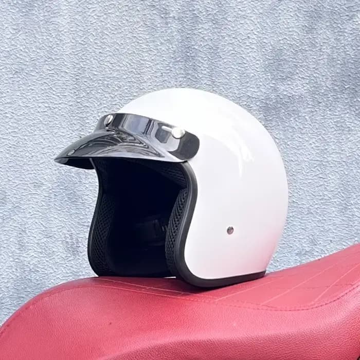 Livraison gratuite DOT approuvé rétro casque de moto casco 3/4 casque ouvert café racer casque chopp