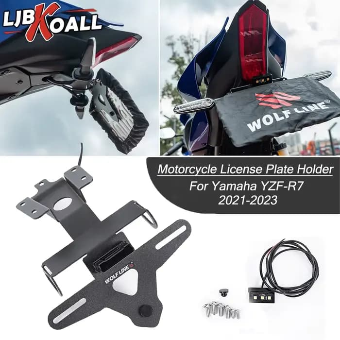 Support de plaque d'immatriculation arrière pour Yamaha YZF-R7 (2021-2023) – Éliminateur de garde-bo