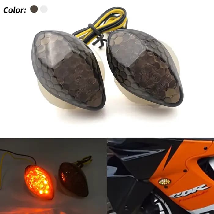 REALZION clignotants lumière CBR600RR moto LED encastré indicateur clignotant clignotant lampe pour