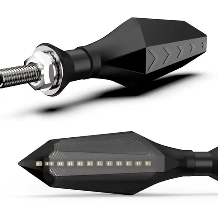 Clignotant LED pour moto, clignotant séquentiel, flash fluide, feux de course ambrés, feu arrière de