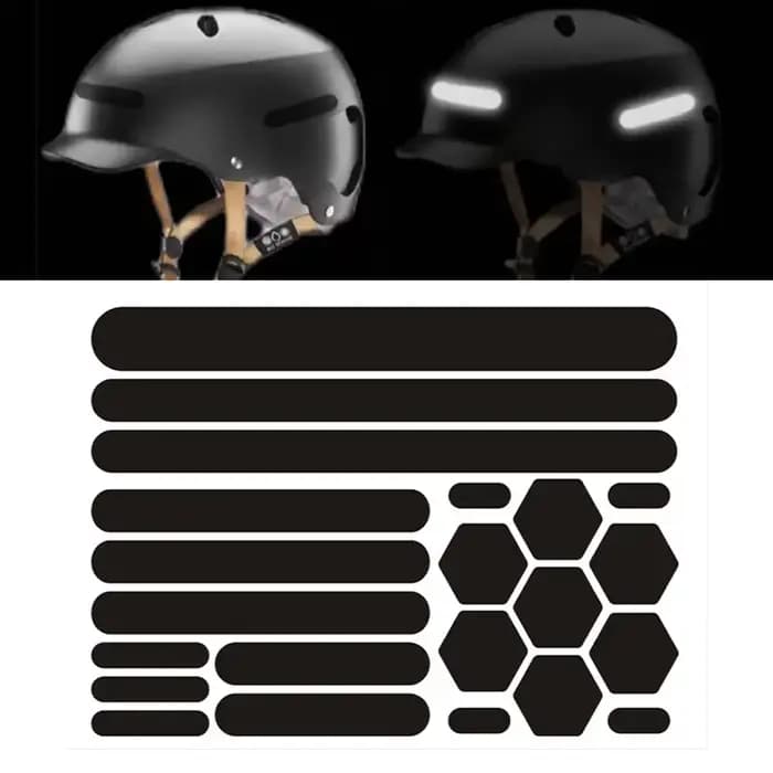 Autocollants réfléchissants pour casques de moto, bande réfléchissante Invisible efficace, bandes ré