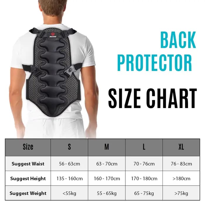 Protection dorsale pour moto, protection optique amovible, coussin dorsal, poignées, vélo de montagn