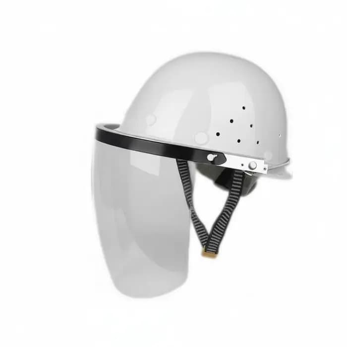 Visière de casque de sécurité anti-éclaboussures, protection faciale intégrale pour casque de chanti