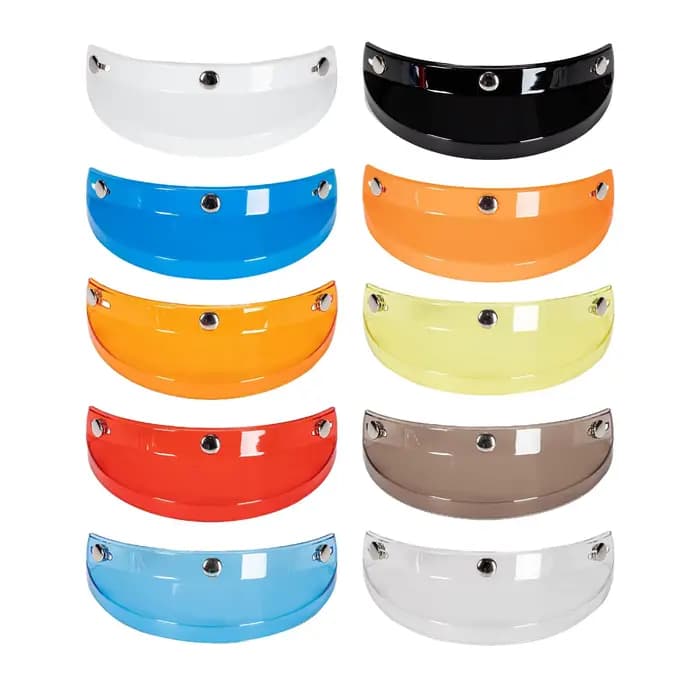 Visière Peak, pare-soleil universel à 3 boutons pour Retros 3/4s, remplacement