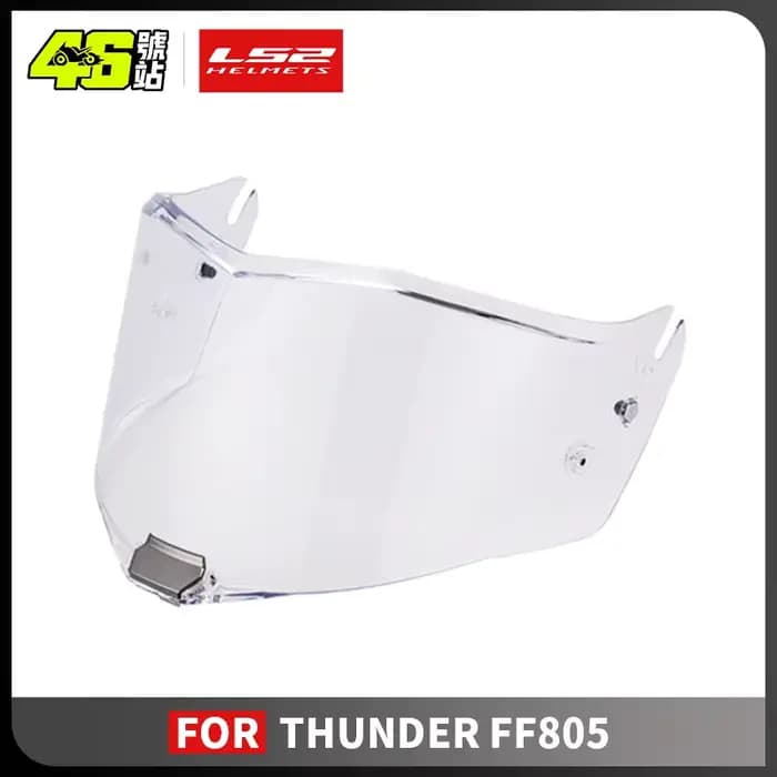 LS2-Visière de casque de moto avec lentille dorée transparente, accessoires anti-buée, casques THUND