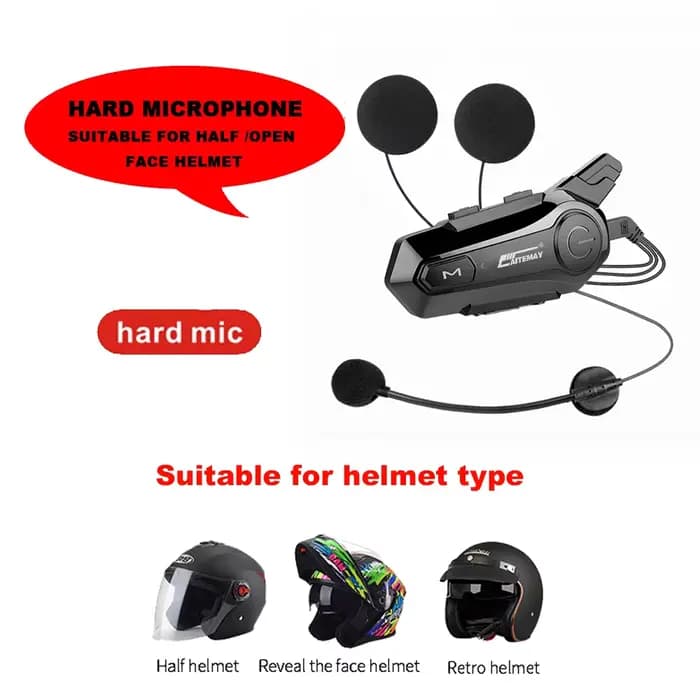 X1 Plus Moto casque Interphone Bluetooth pour 2 cavalier 1000M Intercomunicador Moto Interphone étan