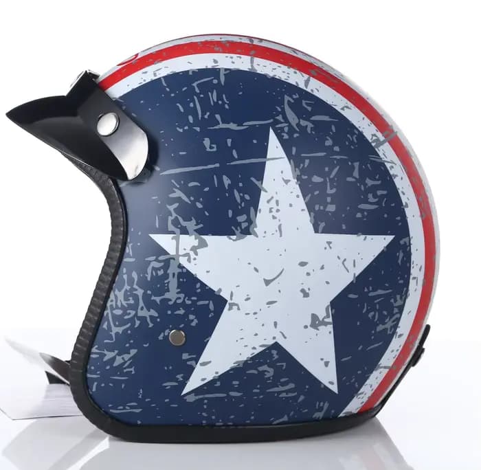 Nouveauté 2023, casque de moto homologué DOT, casque de moto rétro, casque unisexe 3/4, casque Cafe