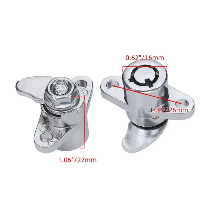 Jeu de serrures de sacoche rigide à 4 clés, pièces de moto pour Harley Touring Road Glide Road King