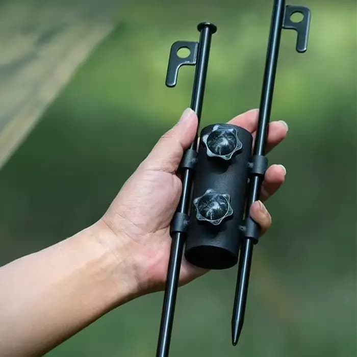 Accessoires fixes de plafond pour tente de Camping en plein air, bâche d'auvent, fixateur de poteau