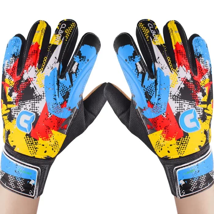 Gants de gardien de but de football, gants de gardien de but de style graffiti avec forte adhérence,