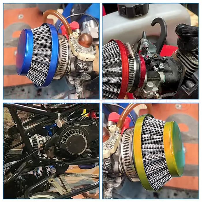 Kit de tube d'admission de modification de filtre à air, ajustement rouge, 2 temps, 47cc, 49cc, Mini