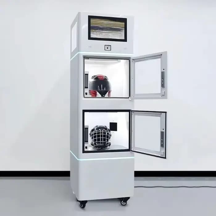 Distributeur automatique de désinfection pour casques de moto doubles, machine de nettoyage et de dé