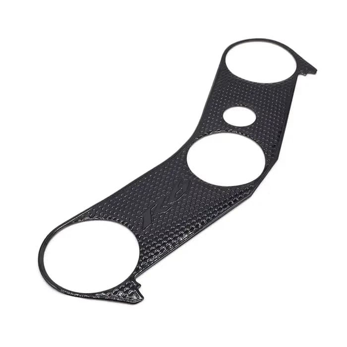 Autocollant de protection en plastique souple pour moto, Triple arbre, pince supérieure, extrémité a