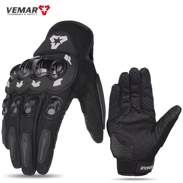 VEMAR-Gants de Moto en Polyester pour Homme et Femme, Respirants, à Écran Tactile, Anti-Chute, pour