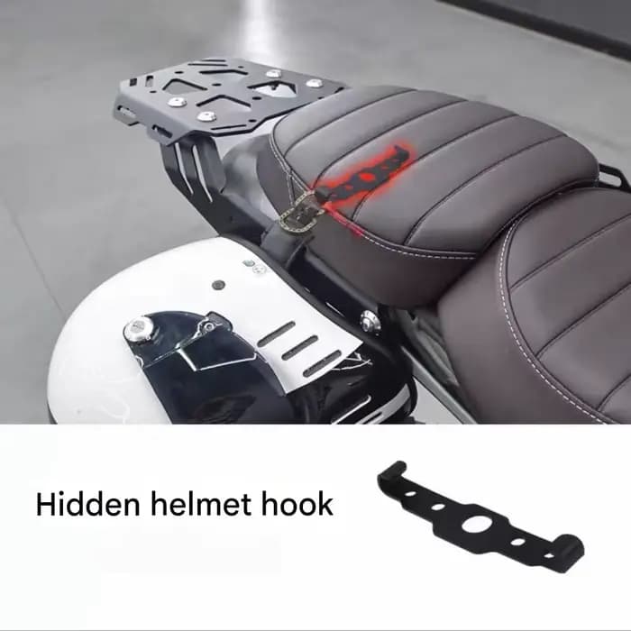 Serrure de casque cachée personnalisée pour Triumph Speed400/Scrambler400X, crochet antivol, accesso
