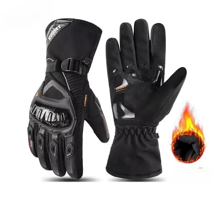 Gants de Moto chauds et imperméables d'hiver pour le cyclisme/course tout-terrain/vélo, gants de Mot