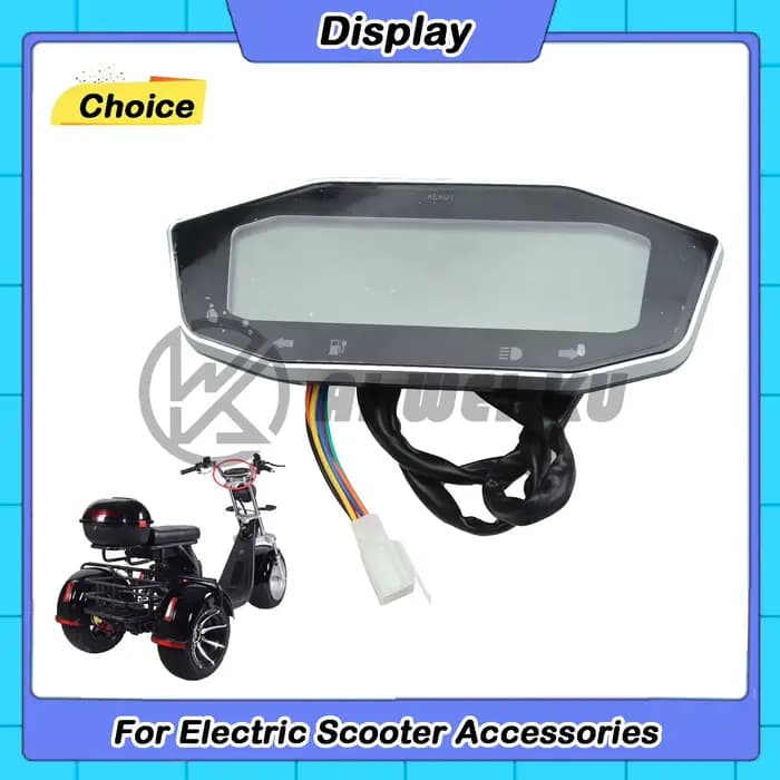 Compteur de vitesse, affichage de la puissance de la batterie, tableau des vitesses pour scooter éle