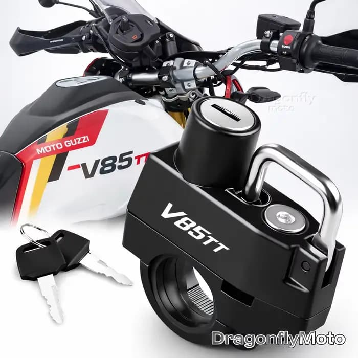 Verrou de casque de moto pour MOTO GUZZI V85TT V 85 TT V85 TT, dispositif de verrouillage antivol, a