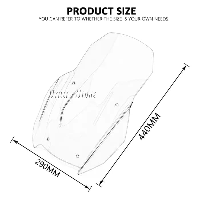 Carénage de Pare-Brise Avant en Acrylique, Accessoires de Moto pour HONDA ADV350 Adv350 ADV 350 2022