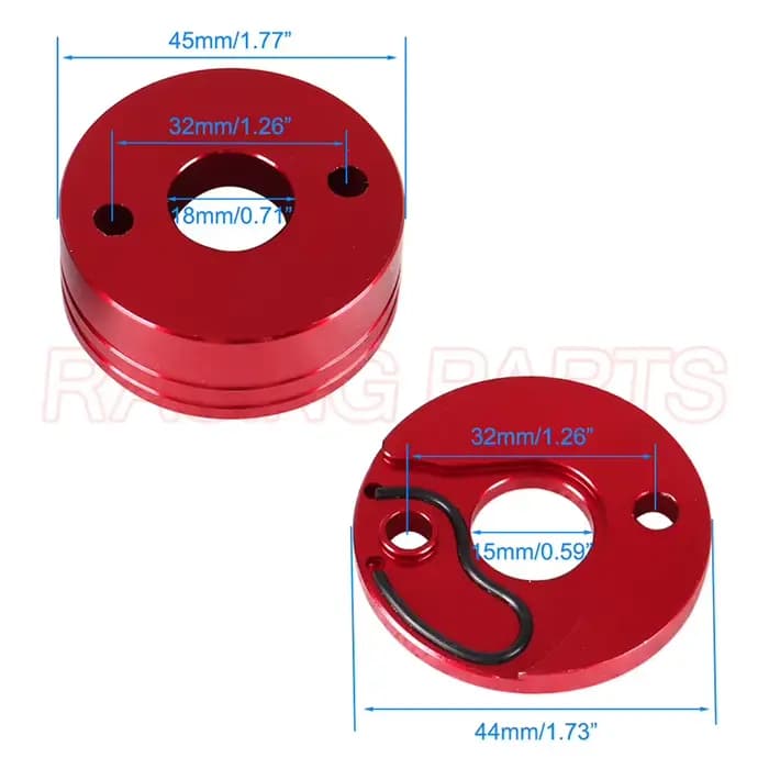 Kit de tube d'admission de modification de filtre à air, ajustement rouge, 2 temps, 47cc, 49cc, Mini