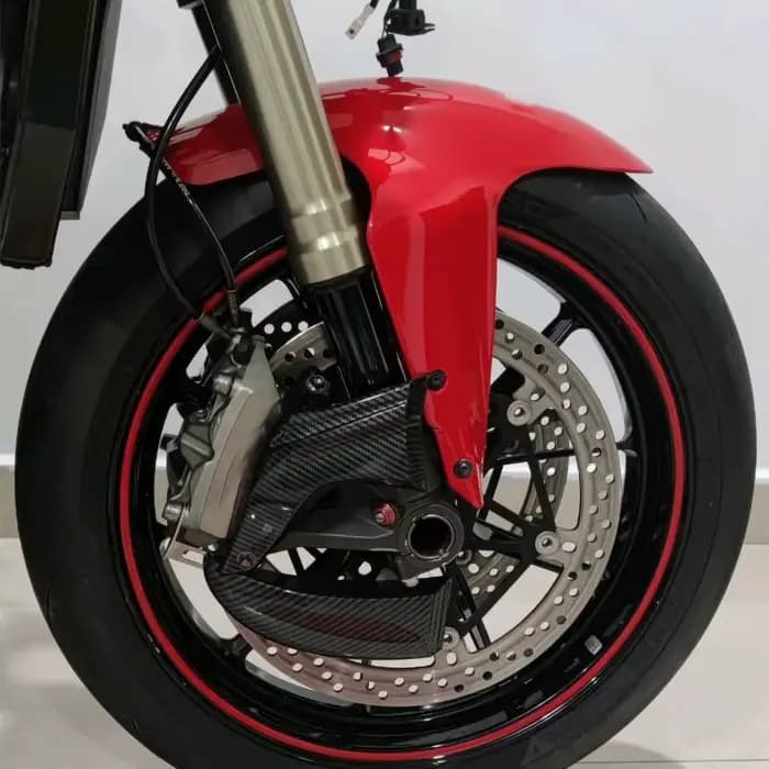 Accessoires de moto conduits d'air à disque avant système de conduits de couvercle de refroidissemen