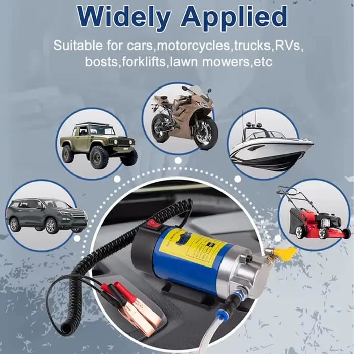 Pompe de transfert d'huile Portable 1-4L/min 12V, extracteur d'aspiration de fluide, changement élec