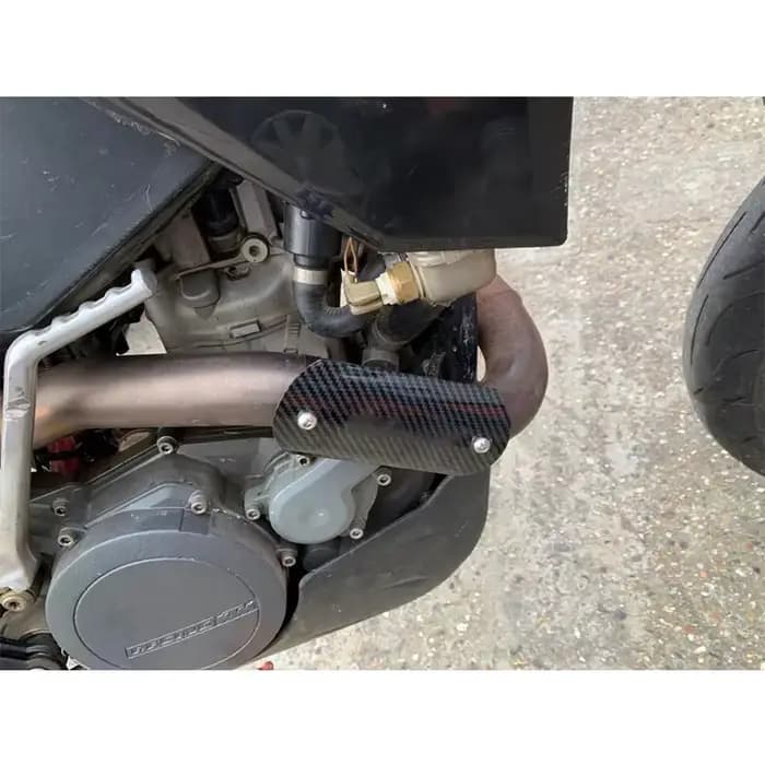 Tuyau d'échappement universel pour Moto, Style Fiber de carbone, couvercle de bouclier thermique, pr