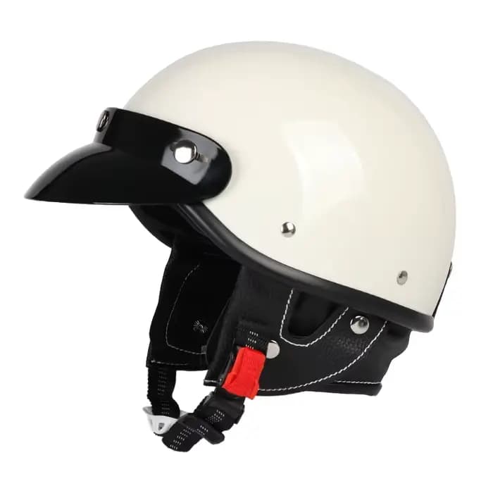 Demi-casque de moto unisexe rétro personnalisé pour garçons et filles moto pour toutes les saisons é