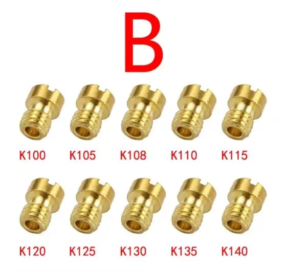 Buse de carburateur pour moto NSR KSR PE PWK PWM Keihin OKO KOSO CVK, Jet principal et Jet lent/pilo