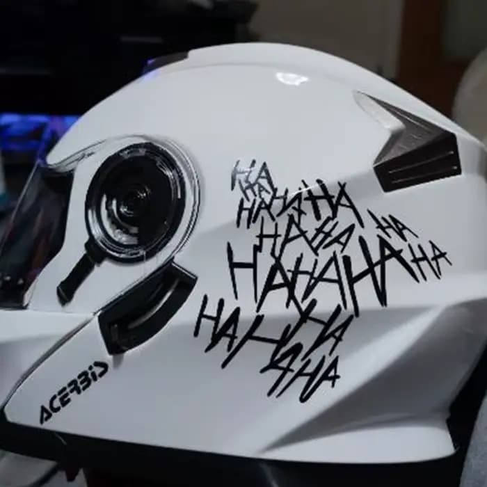 HAHAHA réflecteur Moto casque autocollants Moto accessoires décalcomanie pour Yamaha R1 R3 MT07 R7 Y