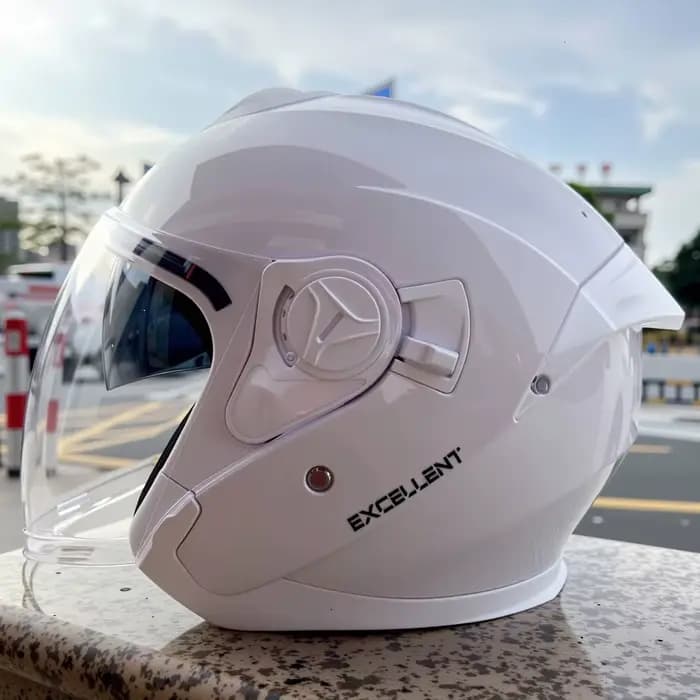 2025 dernier casque de Moto de haute qualité demi couvrant double lentille Cascos para Motos mâle fe