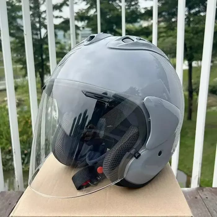 Casque Demi-Coque Unisexe Moto Tout-Terrain SZ-R EVO Gris 2025 pour Descentes et Cross - Casque de C