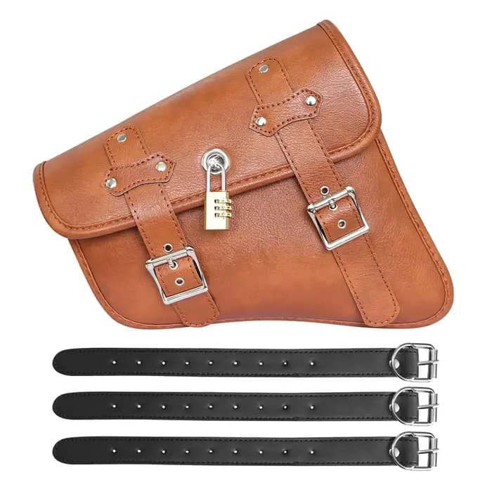 Sac de bras oscillant de moto, sac Solo côté gauche, sacs de bras oscillant en cuir rétro pour modèl