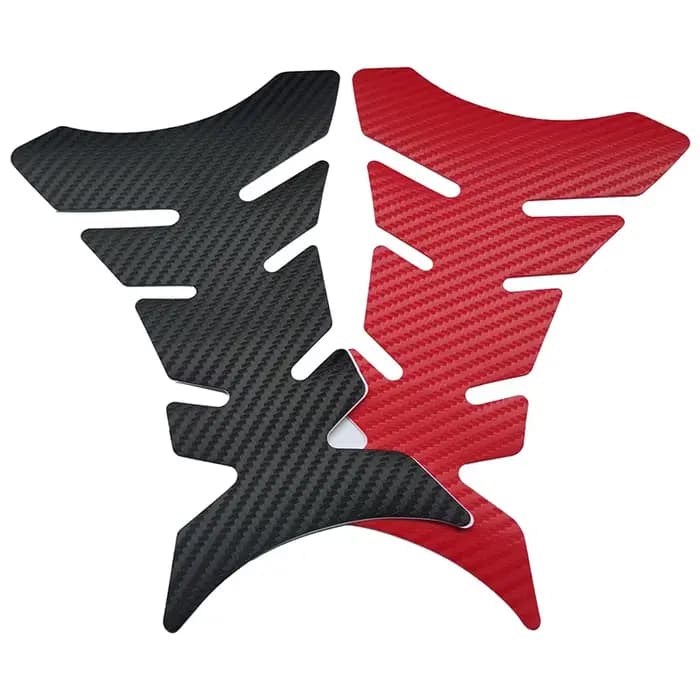Autocollant universel de protection de tampon de réservoir de moto en carbone, 1 pièce, autocollant