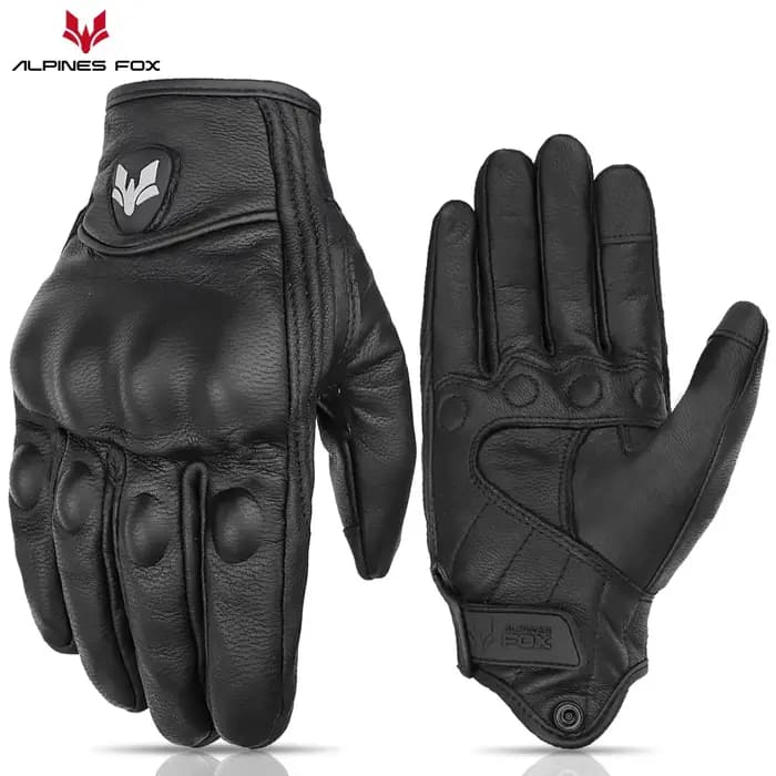 Gants de Moto Longs en Cuir group pour Homme et Femme, Vintage, Rétro, Cyclisme, Motocross, Course,