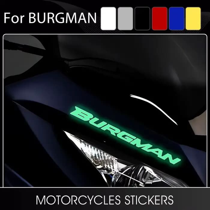 Autocollants lumineux imperméables pour moto, pour Suzuki BURGMAN 400 650 125 200 AN 250 AN250 AN400
