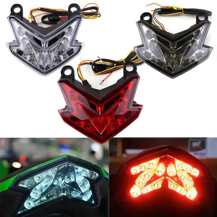 Feu arrière de frein de moto pour Kawasaki Z800 Z125 ZX636 ZX-6R NINJA Z125 PRO, clignotant, feux ar