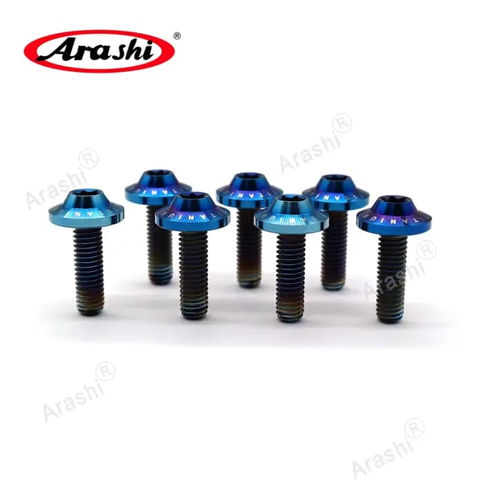 Arashi M6 / M8 Boulon De Montage En Titane Disque De Frein Rotor Disque Vis Pour YAMAHA MT03 MT-07 M